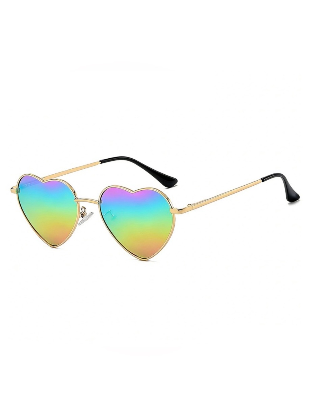 Rainbow Heart Polarized Sunglasses - 54mm